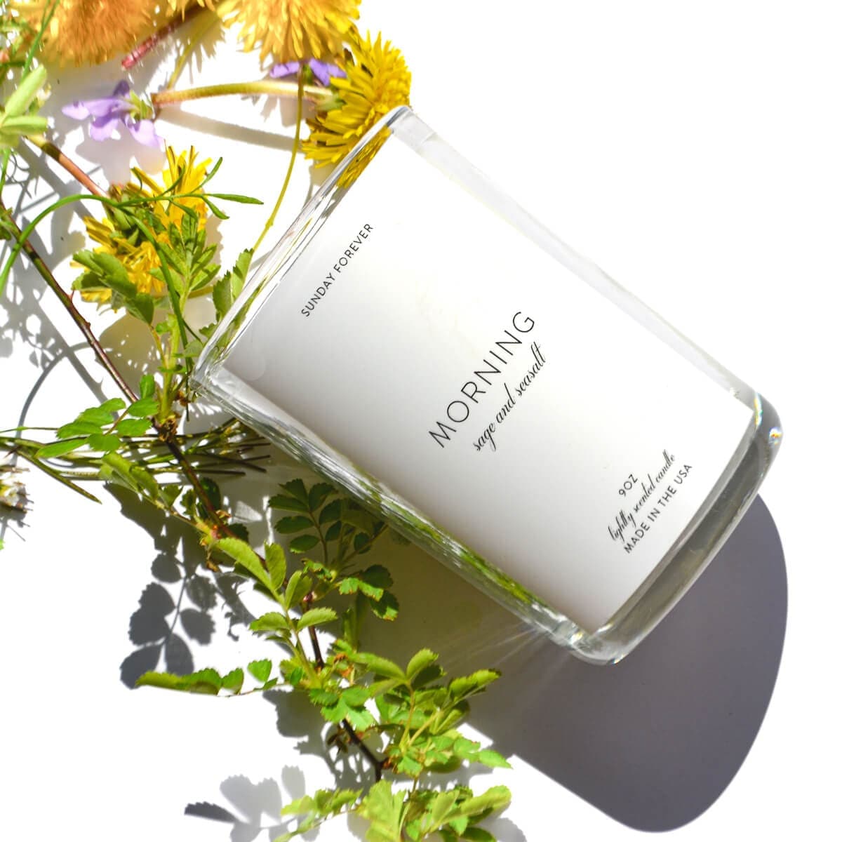 Morning Luxury Candle with Sea Salt and Sage - Candles-Sunday Forever