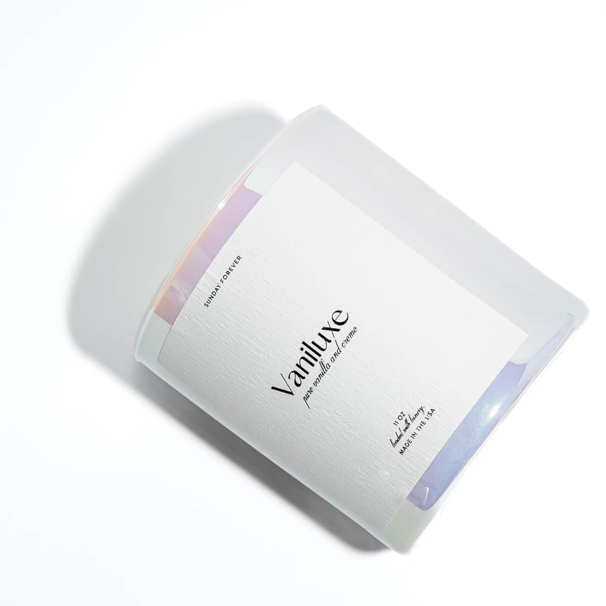 New! Vaniluxe Luxury Candle with Pure Vanilla and Cream - Candle-Sunday Forever