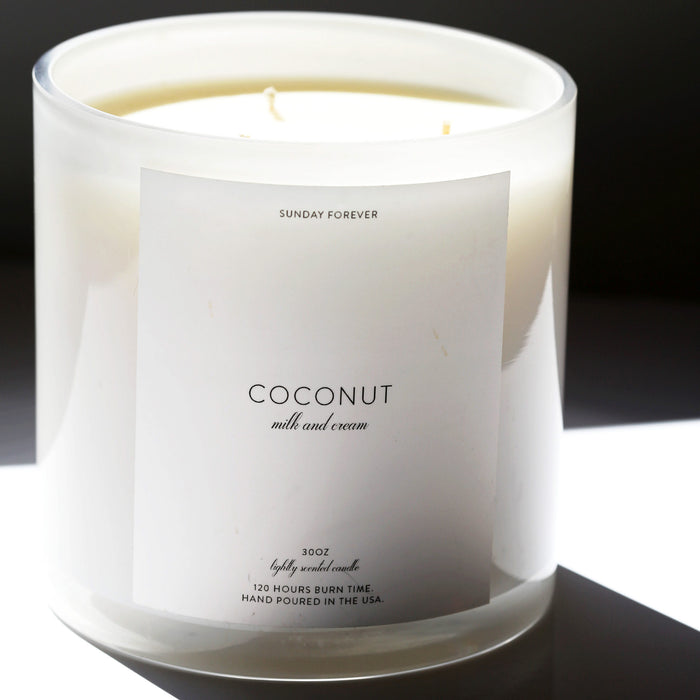 Coconut Luxury Candle with Milk and Cream