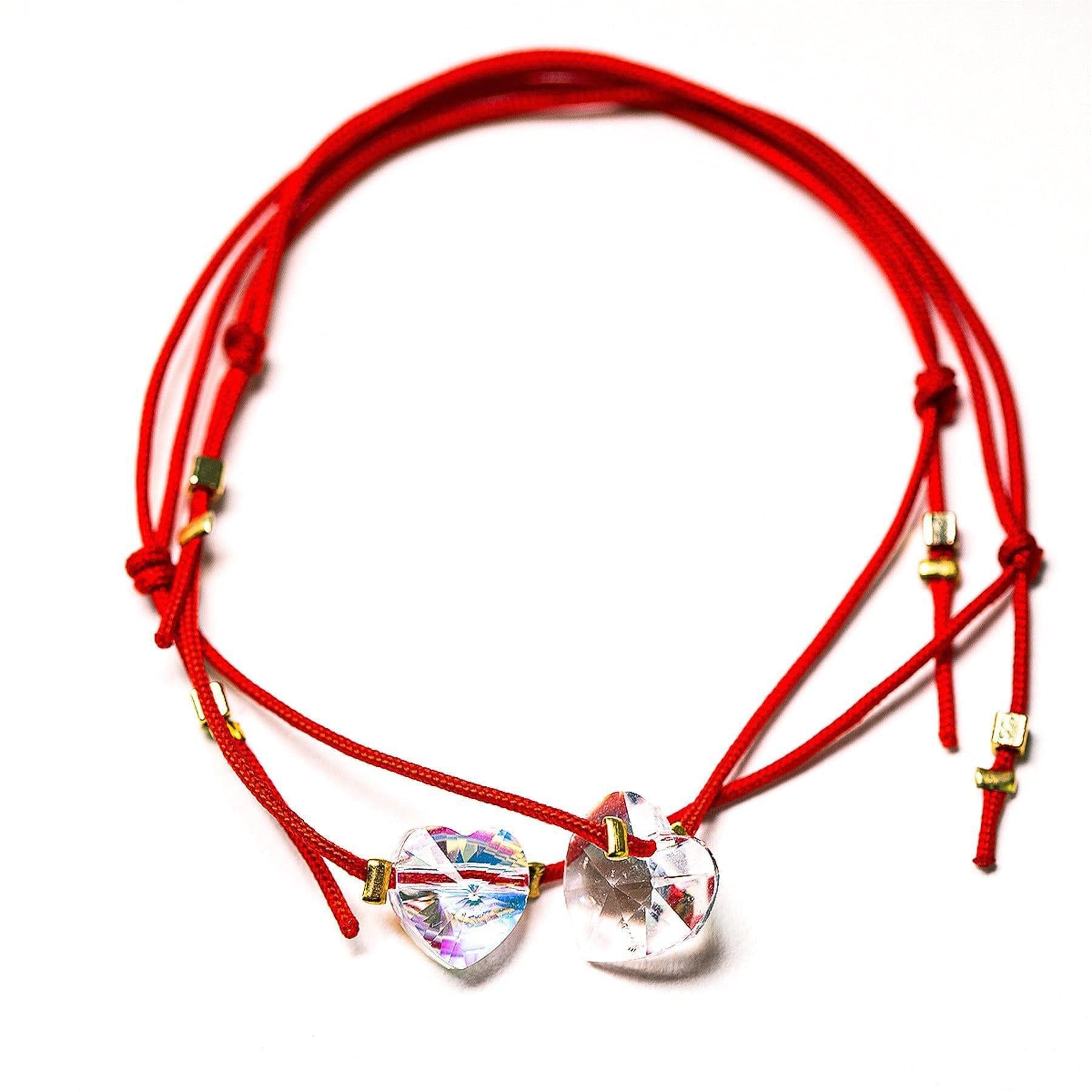 Crystal String Charm Bracelet