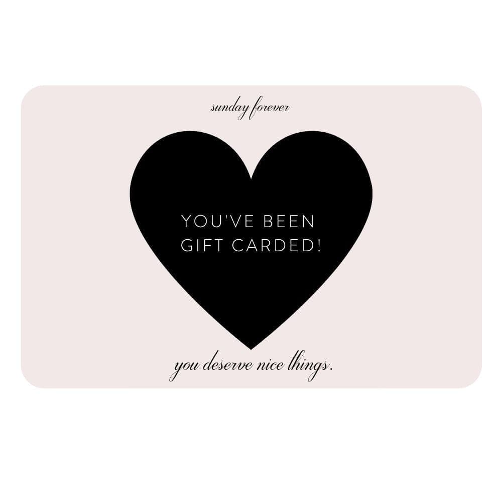 Sunday Forever Nice Things Gift Card - Sunday Forever