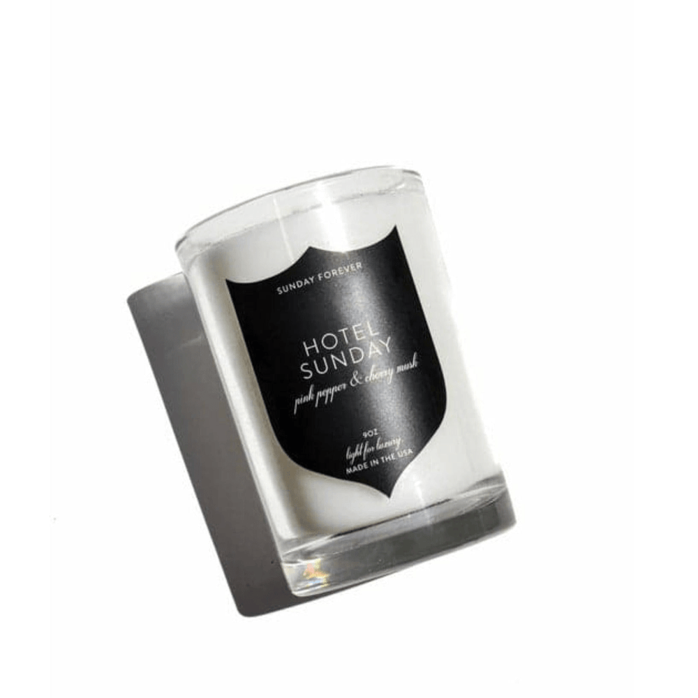 
                  
                    Hotel Sunday Luxury Candle Pink Pepper and Cherry Musk - Sunday Forever
                  
                