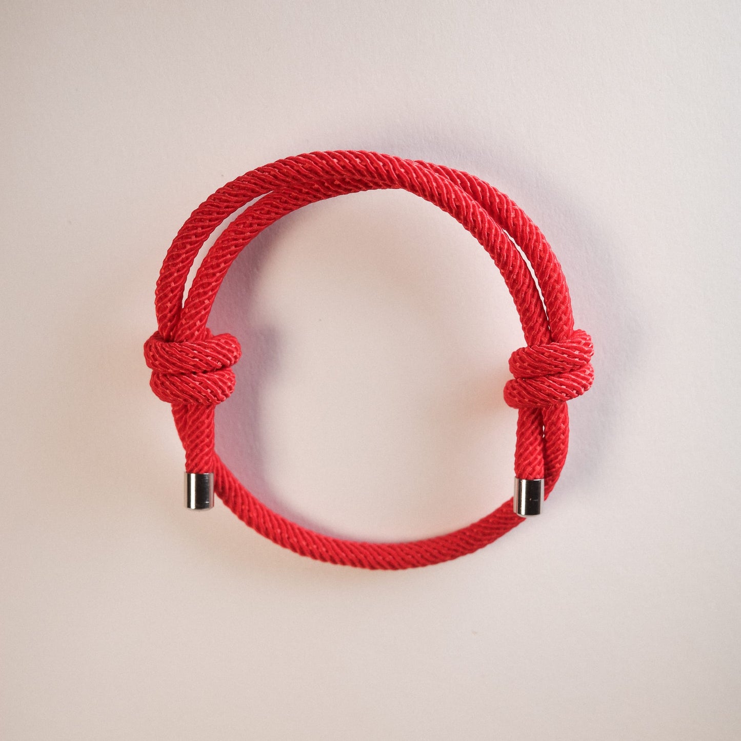 Mega Red Adjustable Double Knot Bracelet - Sunday Forever
