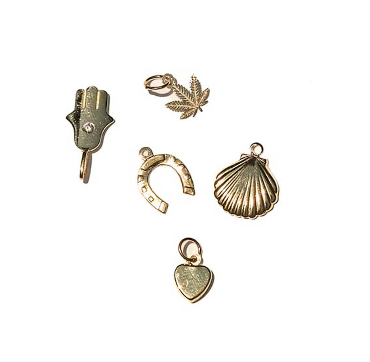 14K Gold Lucky Charm Bracelet or Necklace - Jewelry-Sunday Forever