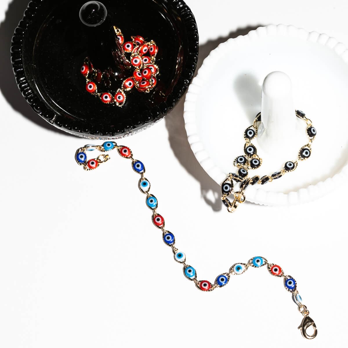 Evil Eye Layering Bracelets - JEWELRY-Sunday Forever