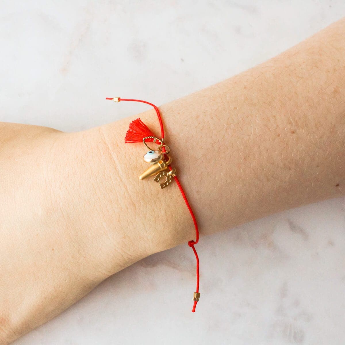 red dress charm bracelet Nevertheless She Persisted