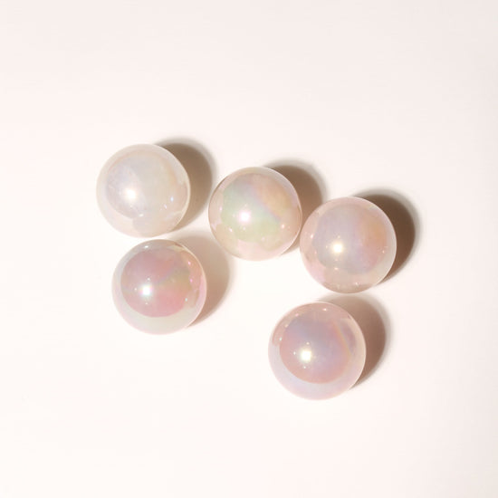 Angel Aura Rose Quartz Mini Crystal Balls