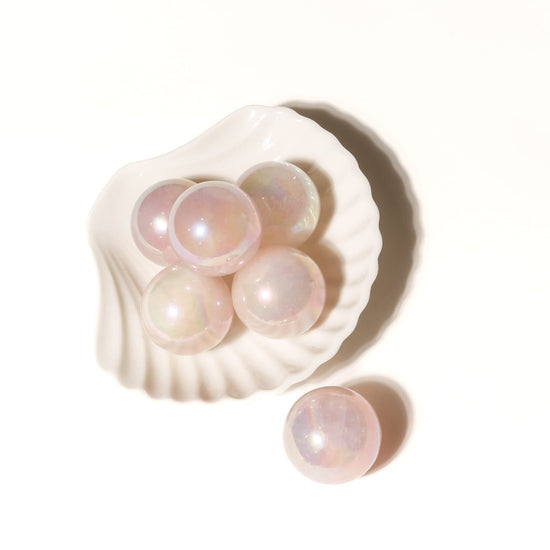 Angel Aura Rose Quartz Mini Crystal Balls