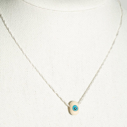 New! Barely There Evil Eye Silver Layering Necklace - Necklaces-Sunday Forever