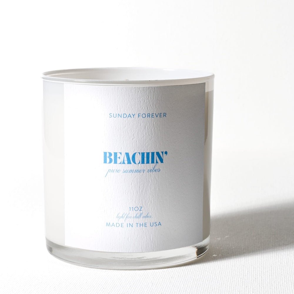 Beachin' Luxury Candle with Cream Coconut - Sunday Forever