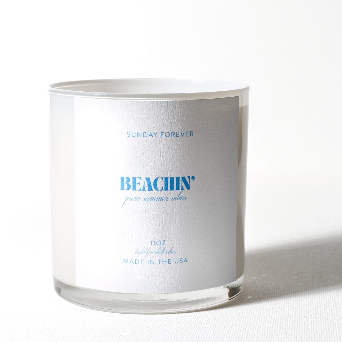 Sunday Forever Candles Beachin' Luxury Candle with Cream Coconut