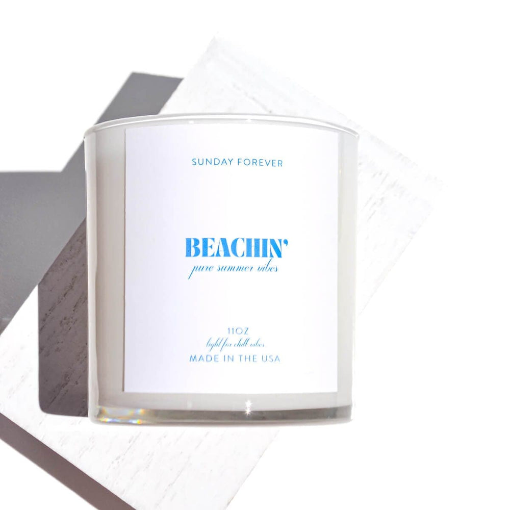 
                  
                    Beachin' Luxury Candle with Cream Coconut - Sunday Forever
                  
                