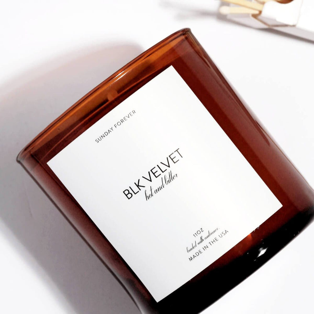 
                  
                    Blk Velvet Luxury Coffee Scented Candle - Sunday Forever
                  
                