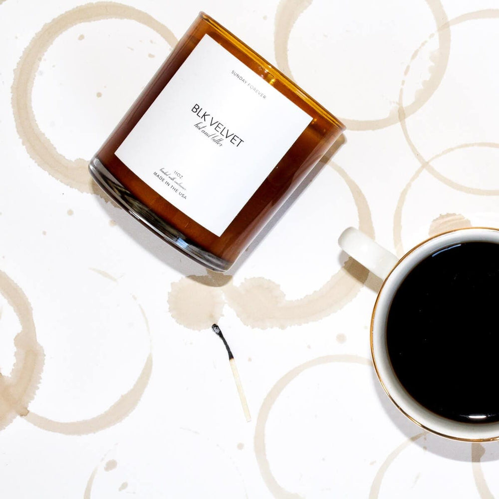 
                  
                    Blk Velvet Luxury Coffee Scented Candle - Sunday Forever
                  
                