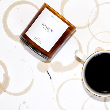 Blk Velvet Luxury Coffee Scented Candle - CANDLE-Sunday Forever