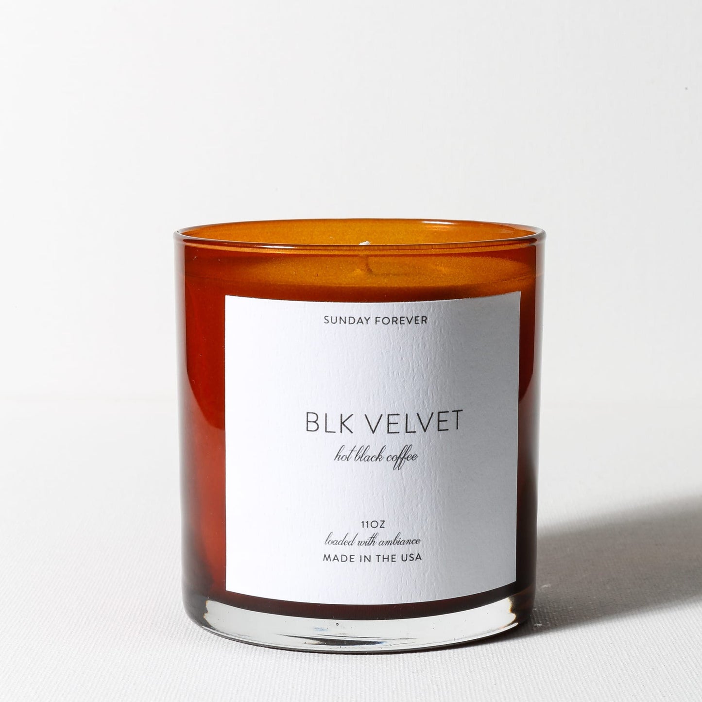 Blk Velvet Luxury Coffee Scented Candle - Sunday Forever