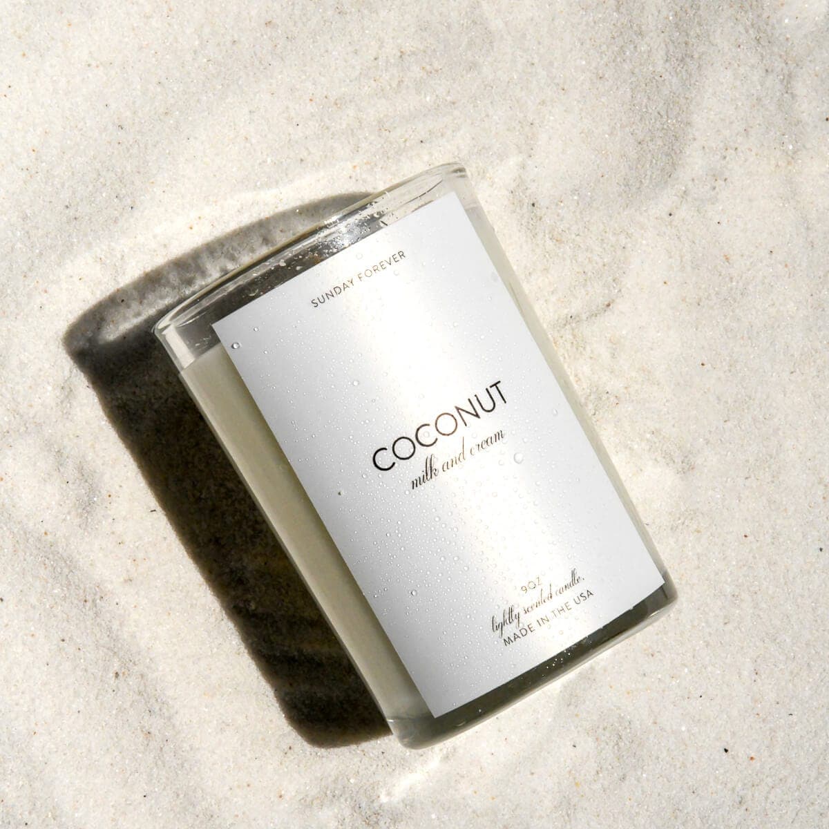Coconut Luxury Candle with Milk and Cream - CANDLE-Sunday Forever
