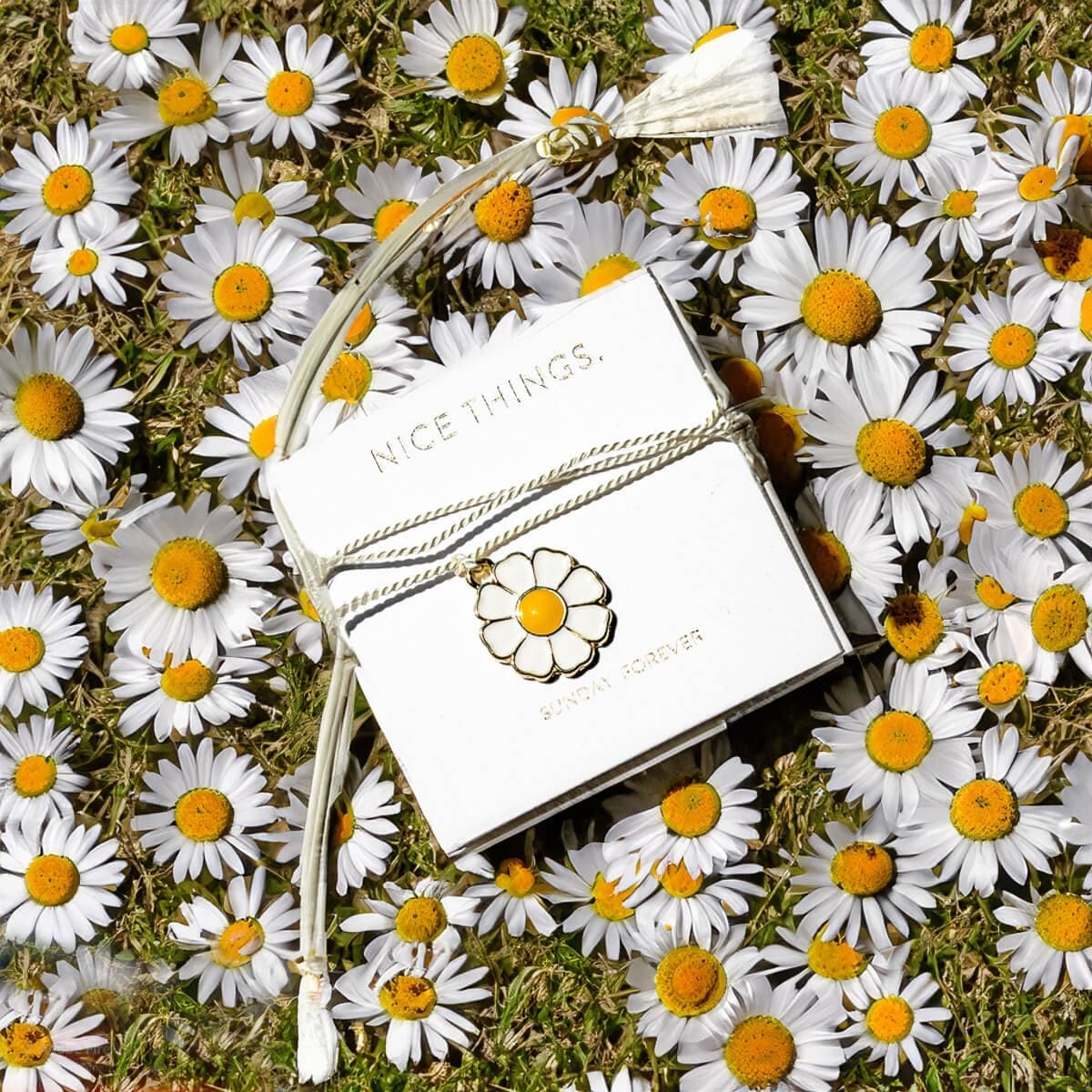 Sunday Forever JEWELRY Limited Edition Daisy Anklet Bracelet