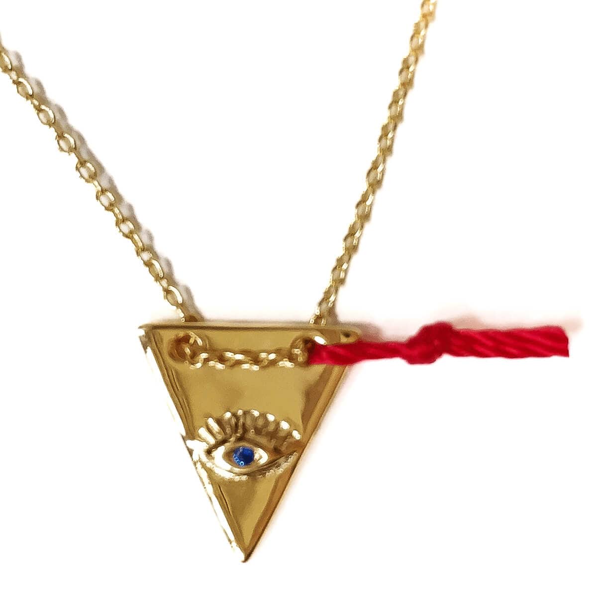 Evil Eye Necklace Triangle - JEWELRY-Sunday Forever