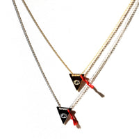 Evil Eye Triangle Necklace - Sunday Forever