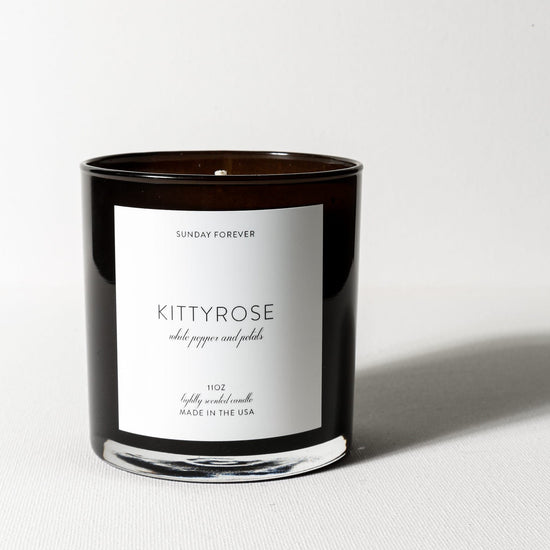 Sunday Forever Candles Kittyrose Luxury Candle with White Pepper and Rose