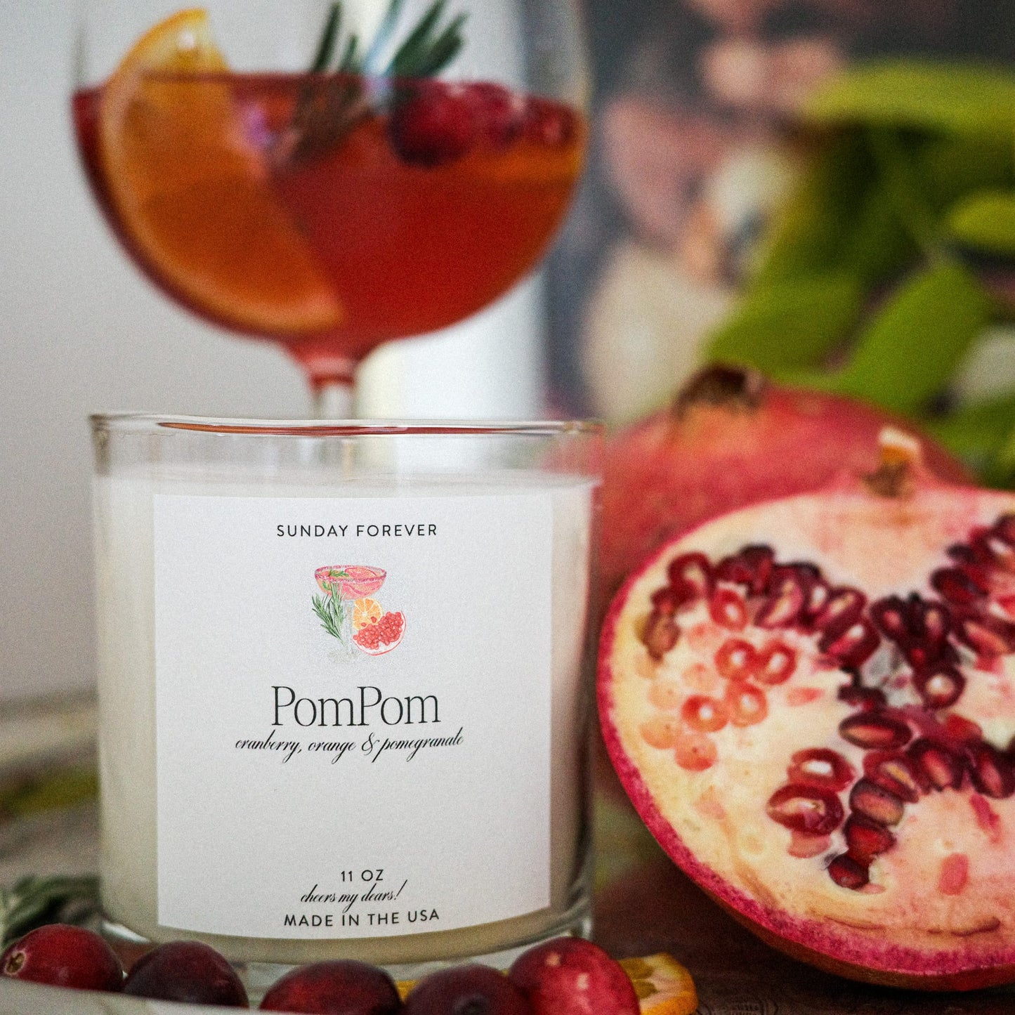 Limited Edition Holiday Pom Pom Candle - Sunday Forever