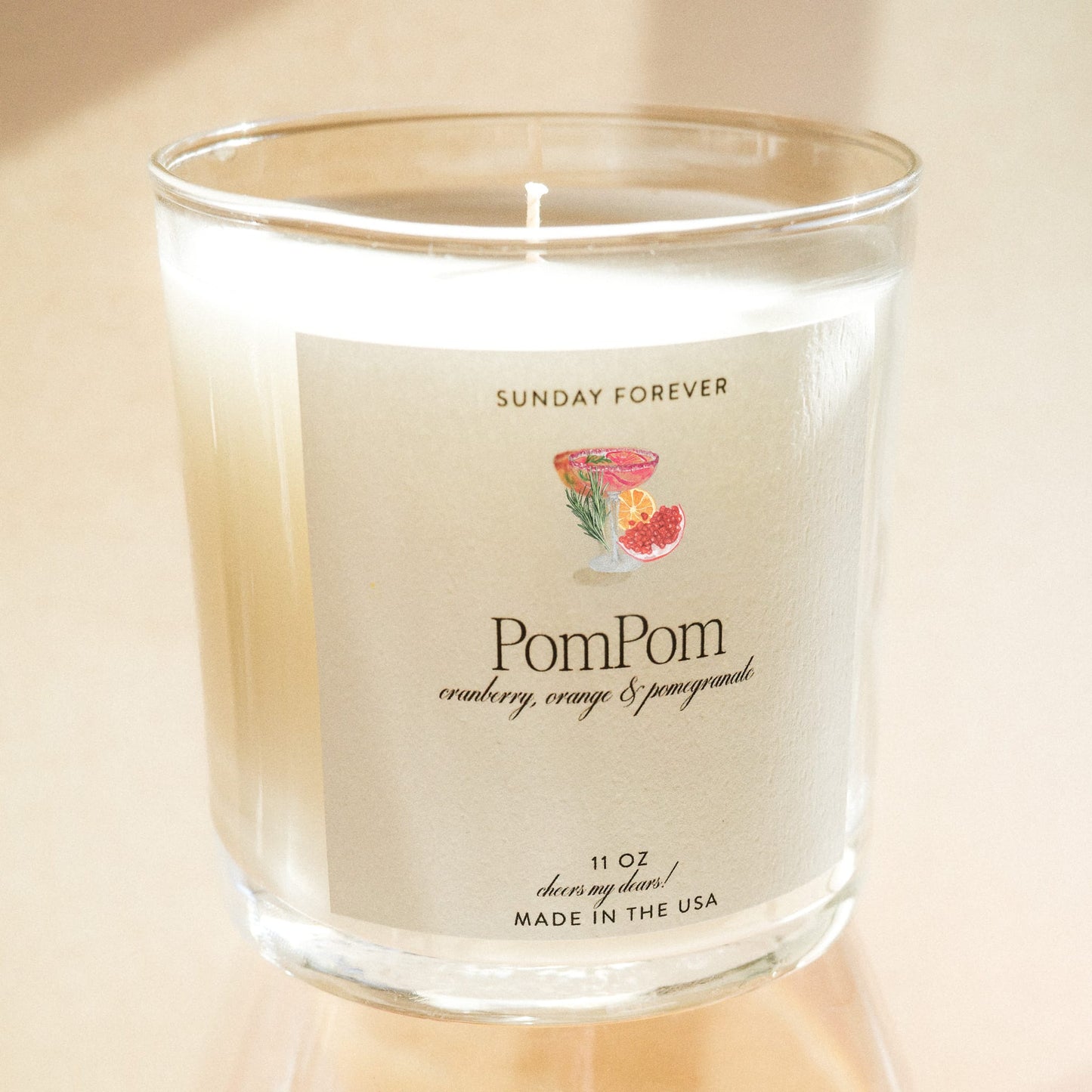 Limited Edition Holiday Pom Pom Candle - Sunday Forever