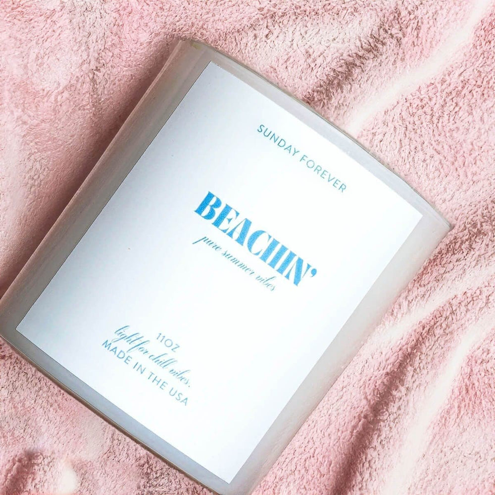 Beachin' Luxury Candle with Cream Coconut - Sunday Forever