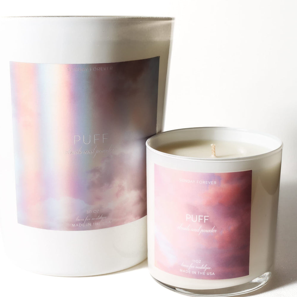 
                  
                    Puff Luxury Candle with Clouds and Powder - Sunday Forever
                  
                