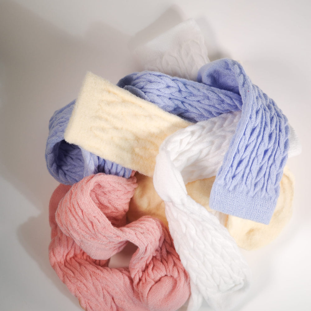 Fuzzy Fleece Cable Knit Socks - Sunday Forever