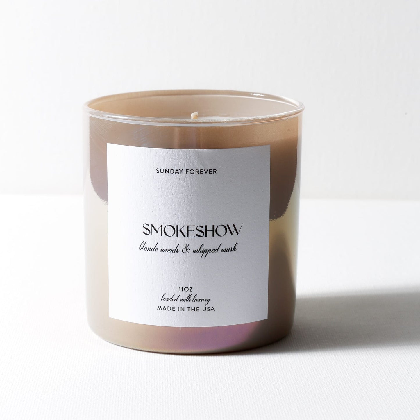 Sunday Forever Candle Smokeshow Luxury Candle with Blonde Woods and Whipped Musk