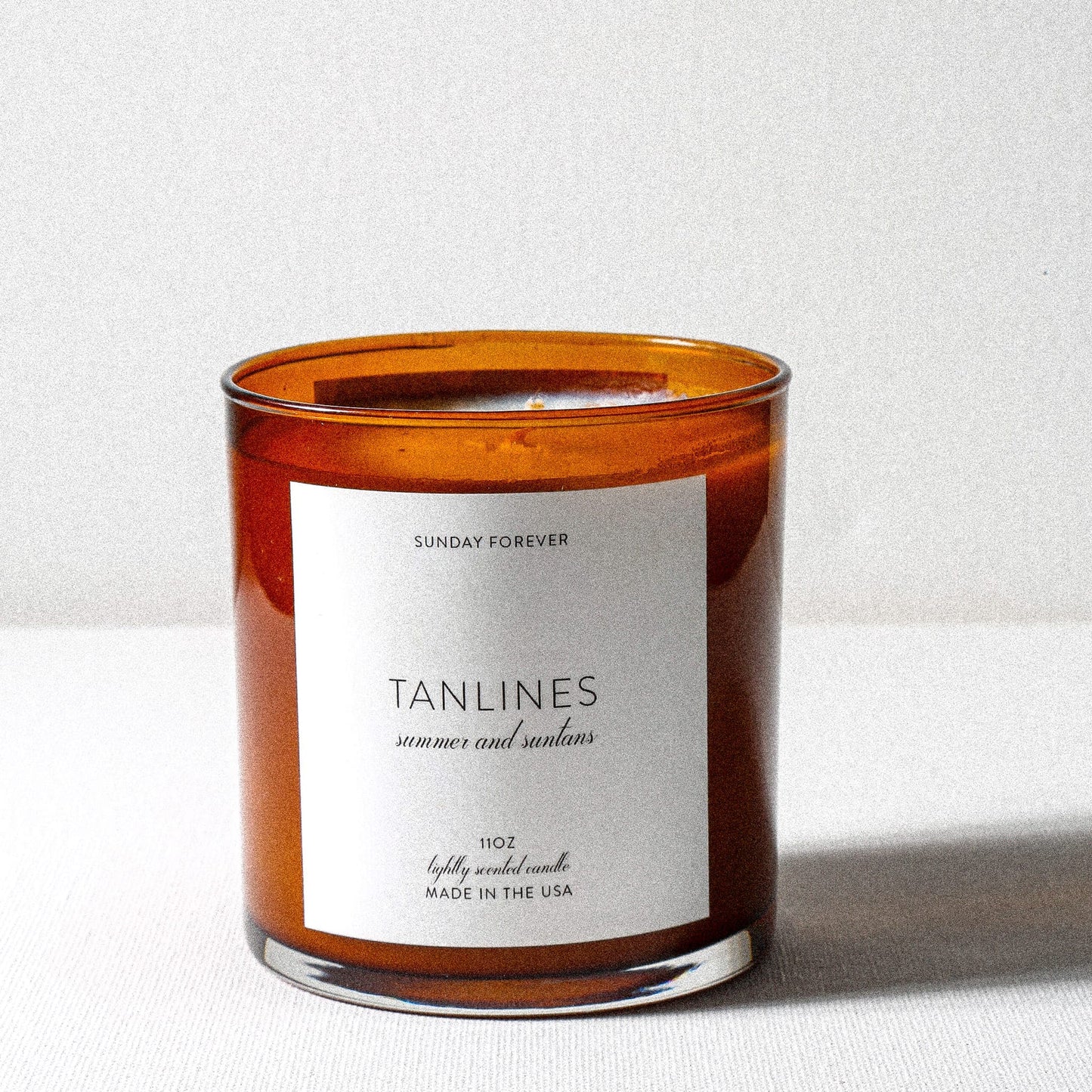 Sunday Forever Candles Tanlines Luxury Candle with Sandalwood