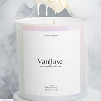 Vaniluxe Luxury Candle with Pure Vanilla and Cream - Sunday Forever
