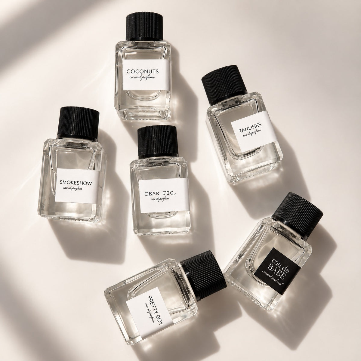 The Sunday Forever Scent Discovery Set with six eau de parfum minis including Dear Fig, by Sunday Forever