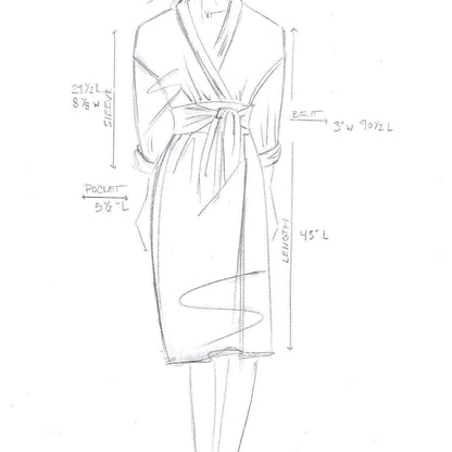 Delicate Floral Robe Long or Short - APPAREL-Sunday Forever