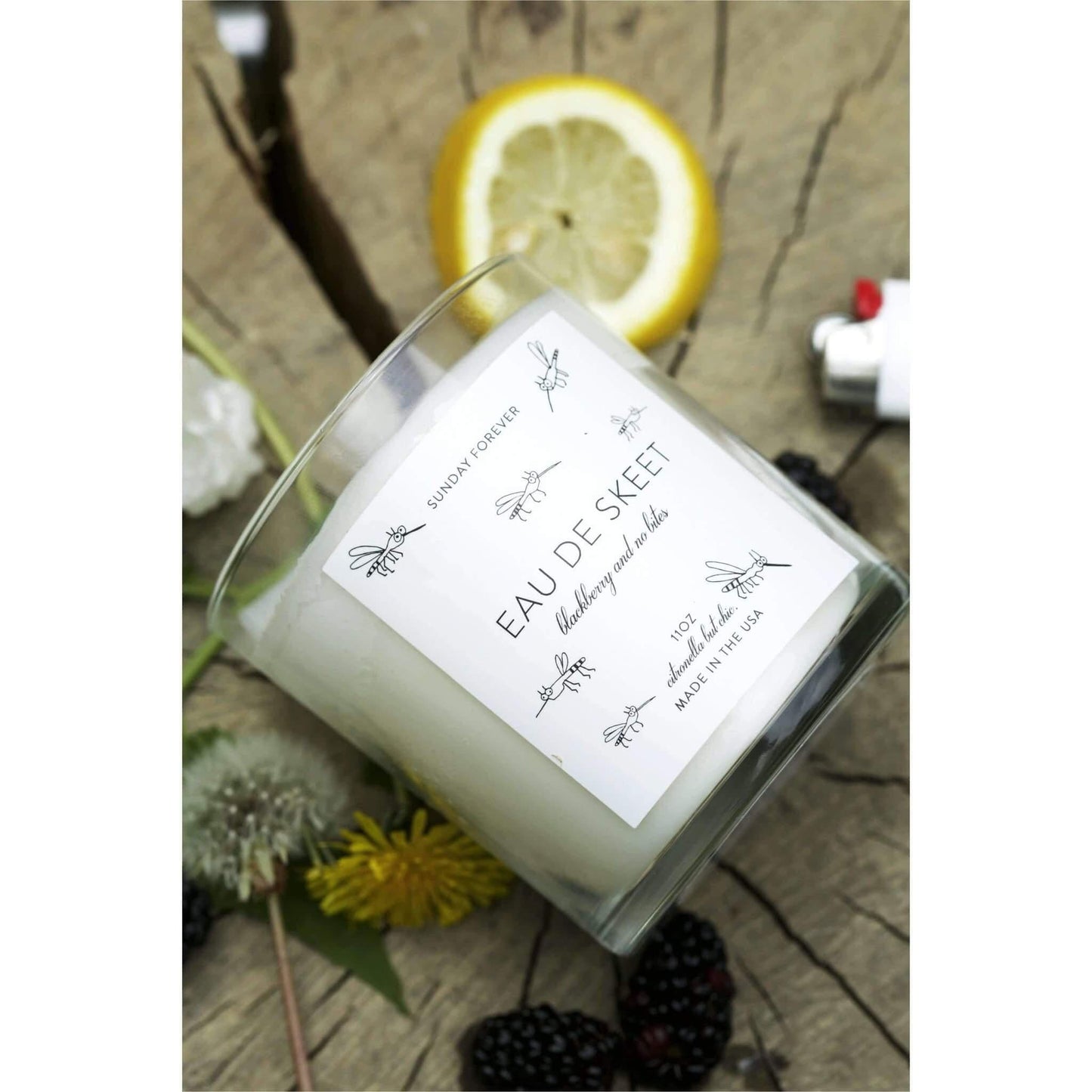 Eau de Skeet Citronella Luxury Candle - Sunday Forever