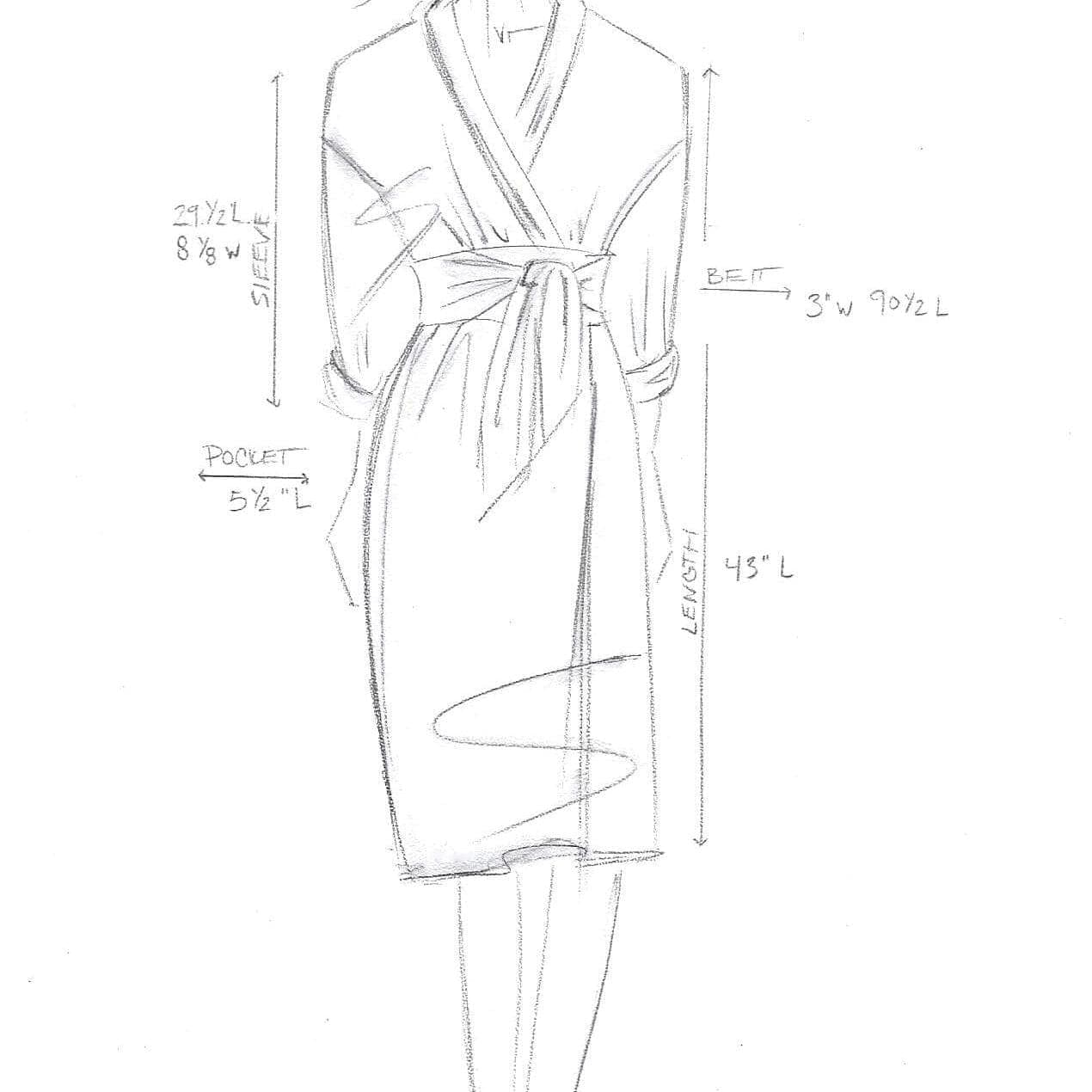 Sunday Forever Robes Luxe Weight Cotton Twill Robe