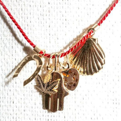 14K Gold Lucky Charm Bracelet or Necklace - Jewelry-Sunday Forever