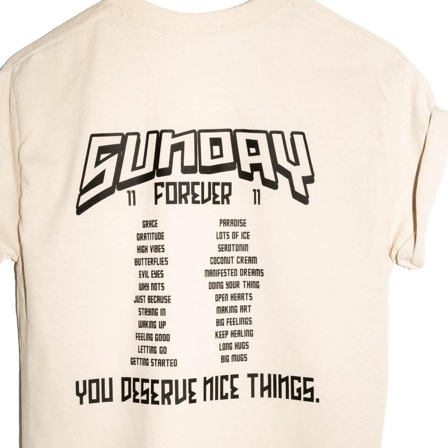 Sunday Forever Nice Things Band Tees - Shirts & Tops-Sunday Forever