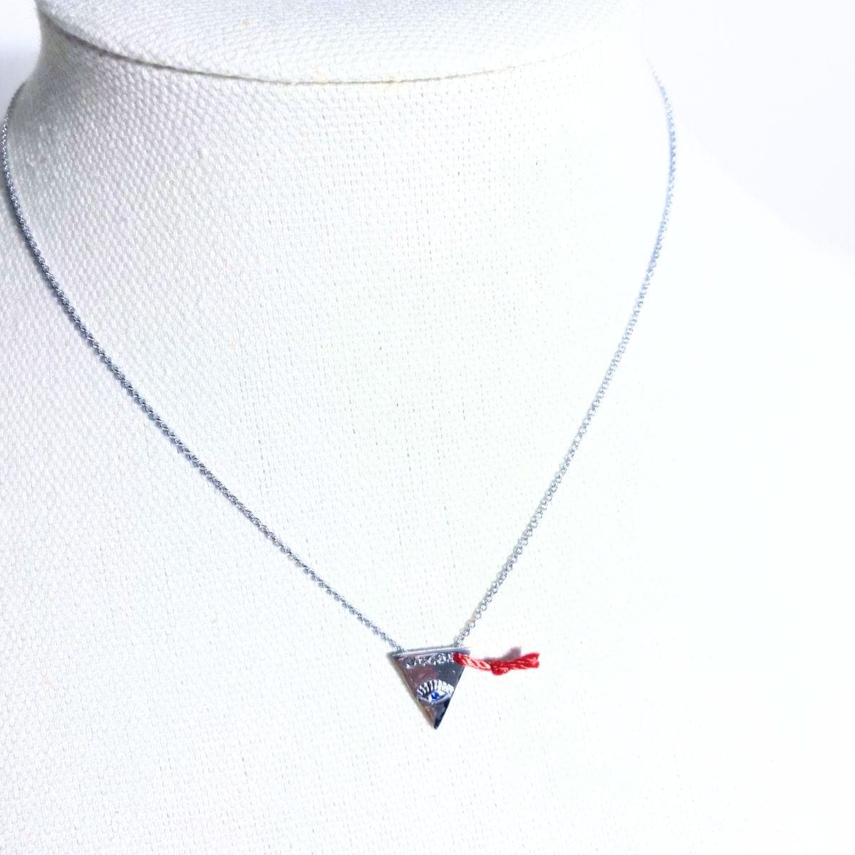 Evil Eye Triangle Necklace - Sunday Forever
