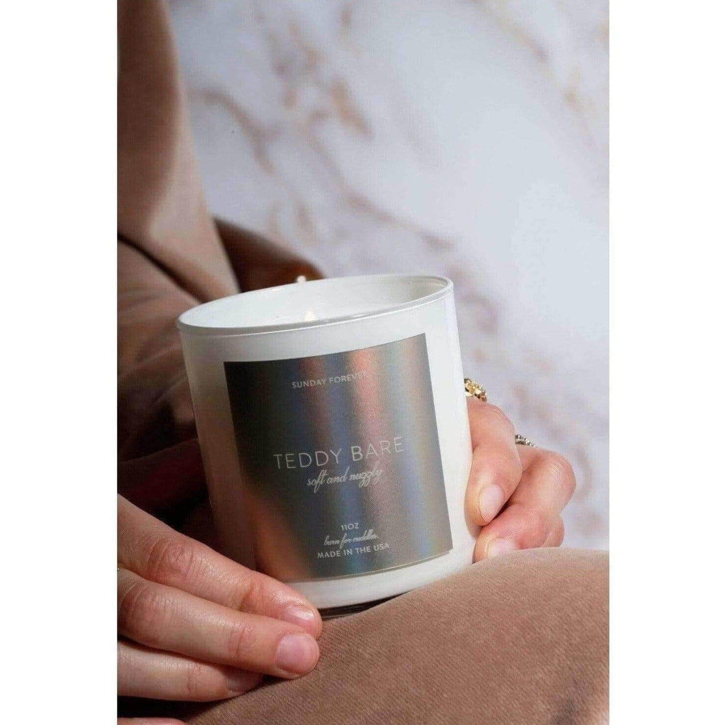 Teddy Bare Luxury Candle with Saffron and Musk - CANDLE-Sunday Forever